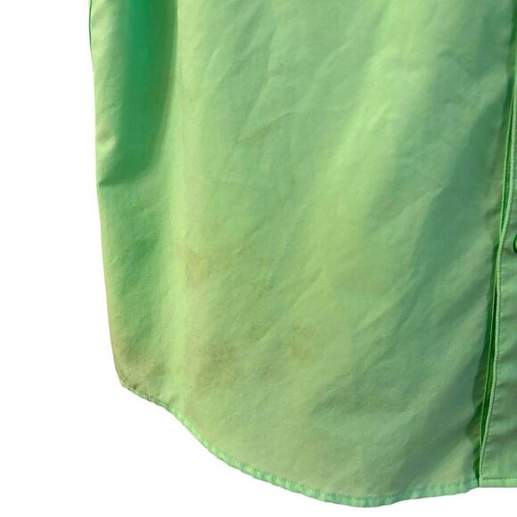 Realtree Fishing Lime Green Fishing Shirt with Texas A&M Logo Size Large 1 0394 - Picture 3 of 7